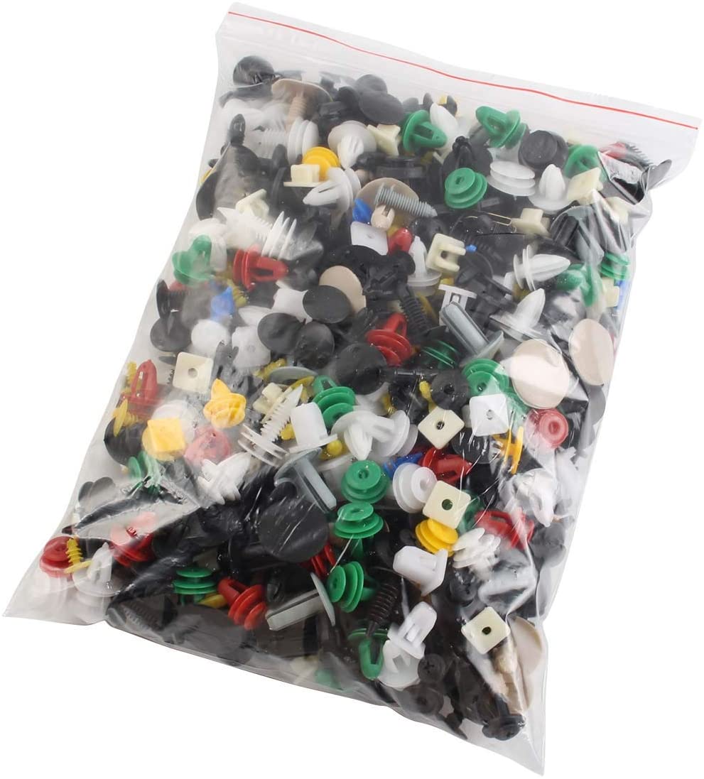 MOTOALL Mixed Auto Car Nylon Bumper Fender Trim Panel Shield Engine Cover Retainer Fastener Rivet Push Clips for GM Ford Chrysler Toyota Lexus Honda Acura Dodge Jeep - 500pcs