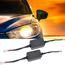 Terisass 2 Pcs H1 H3 LED Decoders Adapter Warning Error Free 9V-12V Anti Flicker Led Headlight Decoder Set