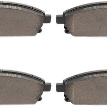 cciyu Professional Ceramic Disc Front Pads Set fit for Acura MDX,97-01 for Infiniti Q45,97-03 for Infiniti QX4,96-04 for Nissan Pathfinder,04-09 11-17 for Nissan Quest,05-06 for Nissan X-Trail