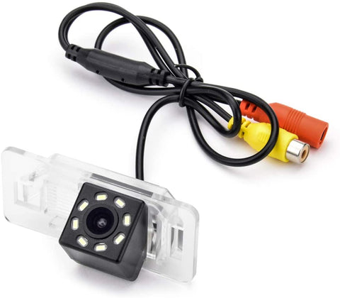 aSATAH 12 LED Car Rear View Camera for BMW 3 E46 E90 E91 E92 5 E39 E60 E61 X5 E53 E70 & Vehicle Camera Waterproof and Shockproof Reversing Backup Camera (12 LED)