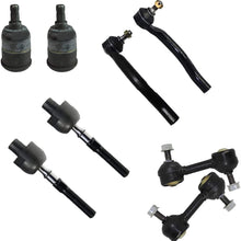 Detroitaxle - Front Inner Outer Tie Rods + Sway Bar Links + Lower Ball Joints Replacement for 08-12 Honda Accord - 8pc Set