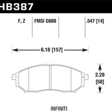 Hawk Performance HB387F.547 HPS Performance Ceramic Brake Pad