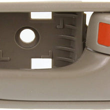 Interior Door Handle Compatible with Toyota Camry 2002-2006 Set of 4 Front and Rear Right Side and Left Side Beige Plastic Japan/Usa Built
