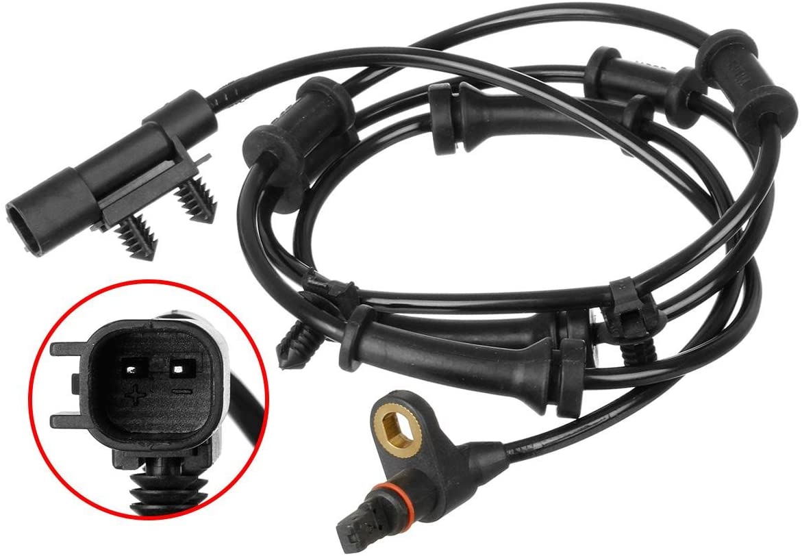AUTEX 1pc ALS1918 68003281AA 68003281AC SU10069 5S8607 ABS Wheel Speed Sensor Front Left or Right Compatible with Jeep Wrangler 2007 2008 2009 2010 2011 2012 2013 2014 07 08 09 10 11 12-14 3.8L 3.6L