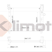 Klimoto Radiator | fits Durango 2000-2003 Dakota 2000-2004 2.5L L4 3.9L V6 4.7L V8 | Replaces 55056426AA 52028917AB 52028816AC 52028816AD