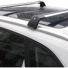 Lequer Cross Bars Crossbars Fits for KIA NIRO 2017 2018 2019 2020 Baggage Carrier Luggage Roof Rack Rail Lockable Adjustable Silver