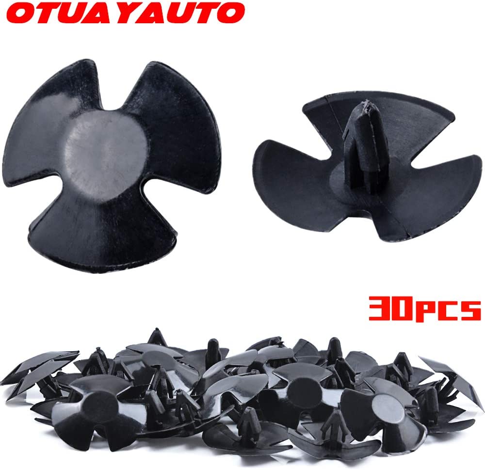 OTUAYAUTO 30pcs Hood Insulation Retainers - for Chrysler, Jeep, Dodge, Ram - Replace OEM 4878883AA LH LHS Nylon Clip