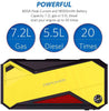 DBPOWER 800A Peak 18000mAh Portable Car Jump Starter (up to 7.2L Gas, 5.5L Diesel Engine) Battery Booster with Smart Charging Port (Black/Yellow)