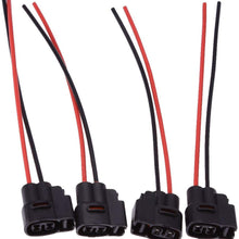 Zreneyfex 90980-11246 Ignition Coil Connector Pigtail Plug Harness for Toyota Lexus Mazda RX7 1JZ-GE 1JZJZ-GTE 2JZ-GE 2JZ-GTE 4pcs