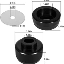 7-141 Body and Cab Mount Bushing Kit for 1999-2014 Chevy Silverado & Sierra 2WD/4WD 1500/2500 Polyurethane Black