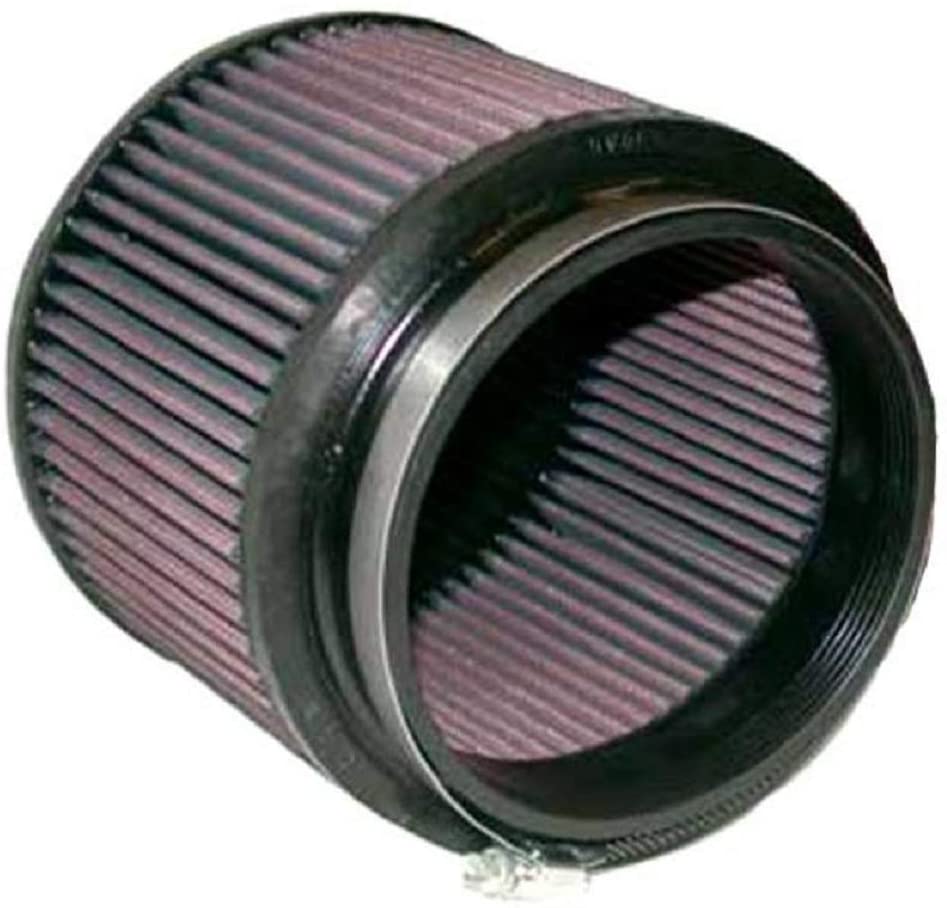 K&N Universal Clamp-On Air Filter: High Performance, Premium, Washable, Replacement Engine Filter: Flange Diameter: 5 In, Filter Height: 5 In, Flange Length: 1 In, Shape: Round Tapered, RU-5109