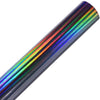 ATMOMO Holographic Laser Black Chrome Vinyl Sheet Car Wrap Film Self Adhesive Sticker 59.8'' x 23.6''