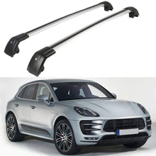 MotorFansClub Roof Rack Cross Bars Fit for Compatible with Porsche Macan 2014-2019 2020 Crossbars Baggage Cargo Luggage Aluminum (2 PCS)