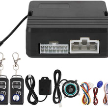 Senyar 12V Car Ignition Switch Engine Push Start Button Car Vibration Alarm System Ignition Push&Remote Control Kit Universa