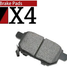 AutoDN Front Ceramic Brake Pads with Shims Hardware Kit Compatible With 2012 Honda Civic -TU18