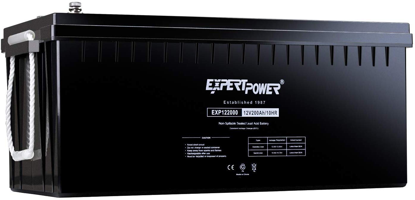 ExpertPower BLRFM12_200 AGM Solar/RV Battery
