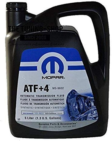 Genuine Chrysler Accessories (5013458AA) (68218058AC) ATF+4 Automatic Transmission Fluid - 1.3 Gallon / 5 Liter