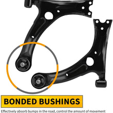 Front Lower Control Arm Compatible with 2003-2013 Toyota Corolla, 2003-2008 Toyota Matrix, 2000-2005 Toyota Celica, 2003-2008 Pontiac Vibe - A Pair (Left & Right)