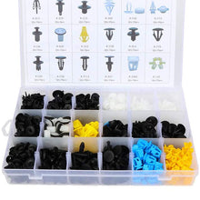 LUJUNTEC 418Pcs Bumper Retainer Clips Auto Fasteners Rivet Clips Body Fastener Clips with Plastic Box