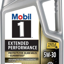 Mobil 1 High Mileage Full Synthetic Motor Oil 5W-30, 5 Quart