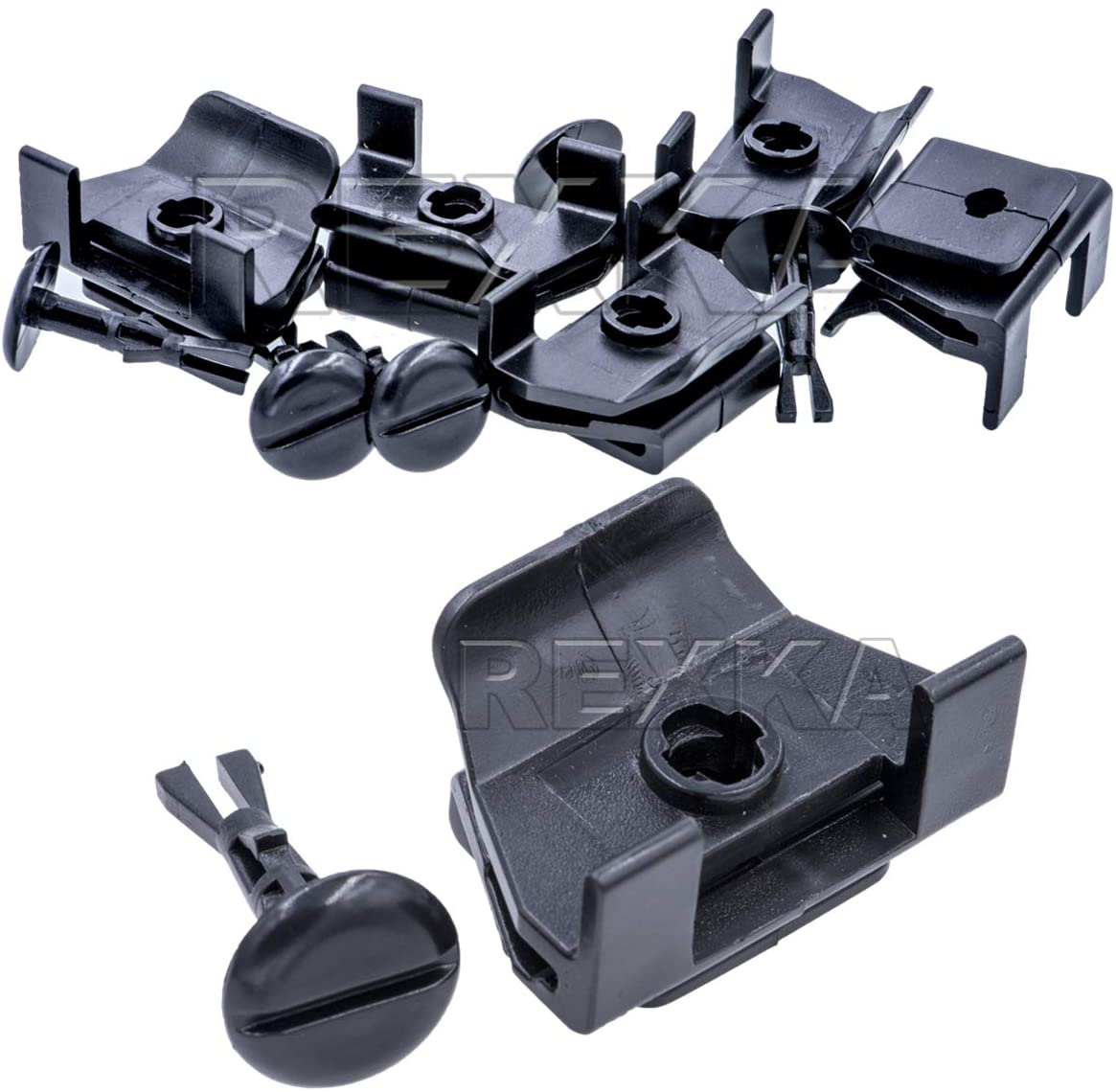 Rexka 5 Sets Front Fender & Bumper Cover Clip & Pin Set for Toyota Lexus 53879-58010 47749-58010 Avalon Camry Corolla Highlander Matrix Prius Prius V Sienna Solara Tacoma Venza