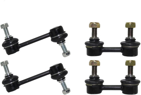 Detroit Axle - 4pc Front and Rear Stabilizer Sway Bar Links Kit for 1998-2002 Chevy Prizm - [1996-1997 Geo Prizm] - 1996-2002 Toyota Corolla - Power Steering Models