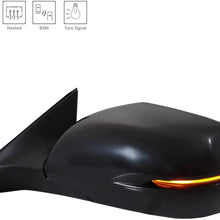 2017-2019 Honda Crv Driver Side Door Mirror; Power; Heated; With Blind Spot Monitor; With Signal; Includes Paint To Match Cover Partslink HO1320318