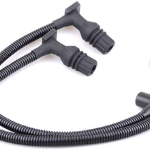 Mallofusa Low Ohm Performance Ignition Coil Spark Plug Wire Cap Compatible for 2011-2017 Polaris Ranger RZR 800 4012888 4012889 (2 Pcs)