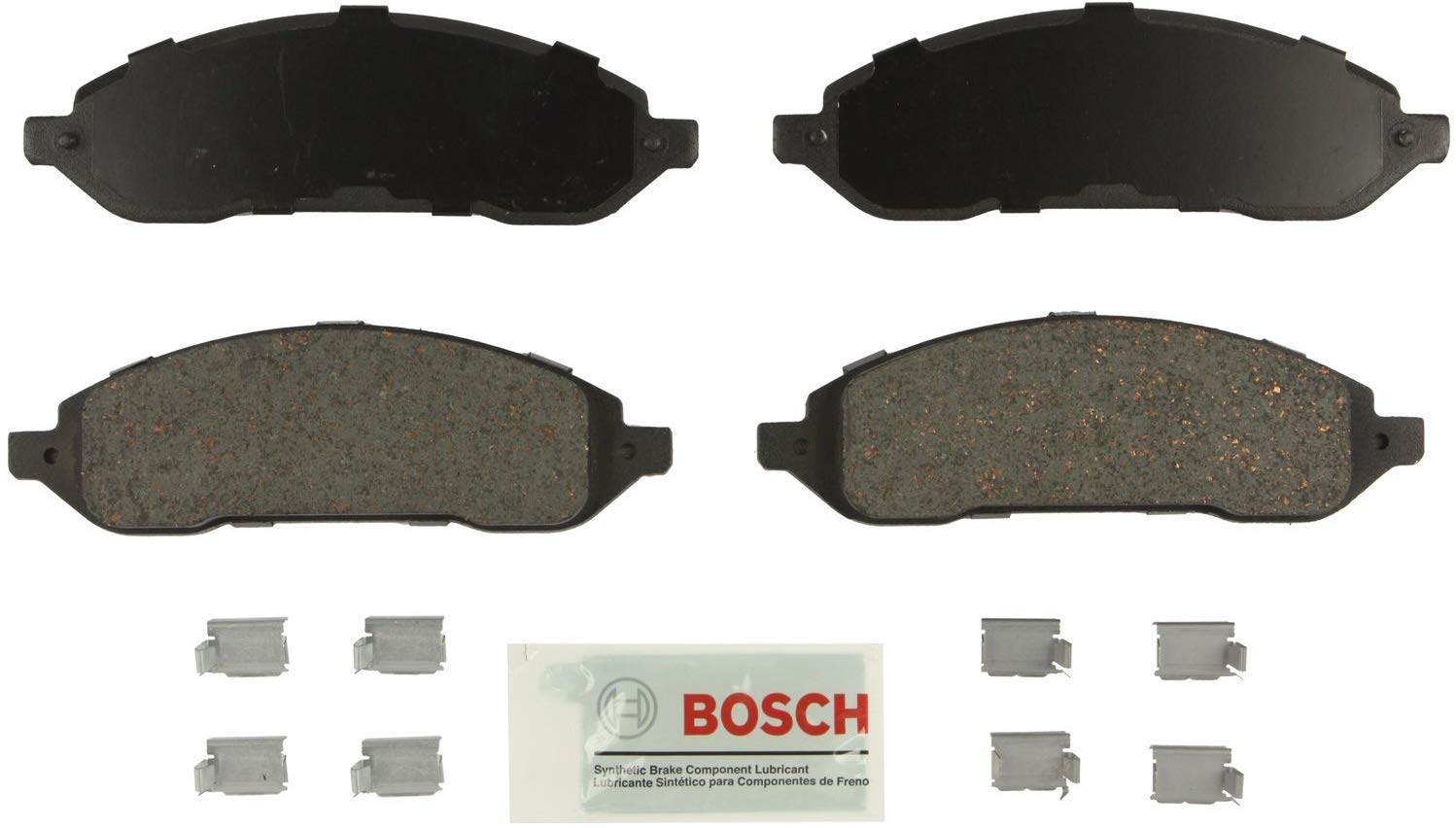 Bosch BE1022H Blue Disc Brake Pad Set with Hardware for 2004-07 Ford Freestar and Mercury Monterey - FRONT