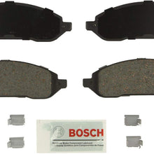 Bosch BE1022H Blue Disc Brake Pad Set with Hardware for 2004-07 Ford Freestar and Mercury Monterey - FRONT