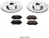 Power Stop K2316 Front Brake Kit with Drilled/Slotted Brake Rotors and Z23 Evolution Ceramic Brake Pads