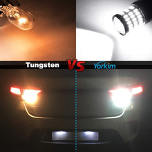 Yorkim Ultra Bright 3157 LED Bulb White, 3157 LED Brake Lights, 3157 LED Backup Reverse Lights, 3156 LED Tail Lights with Projector - 3056 3156 3156A 3057 4057 3157 4157 T25 LED Bulbs, Pack of 2