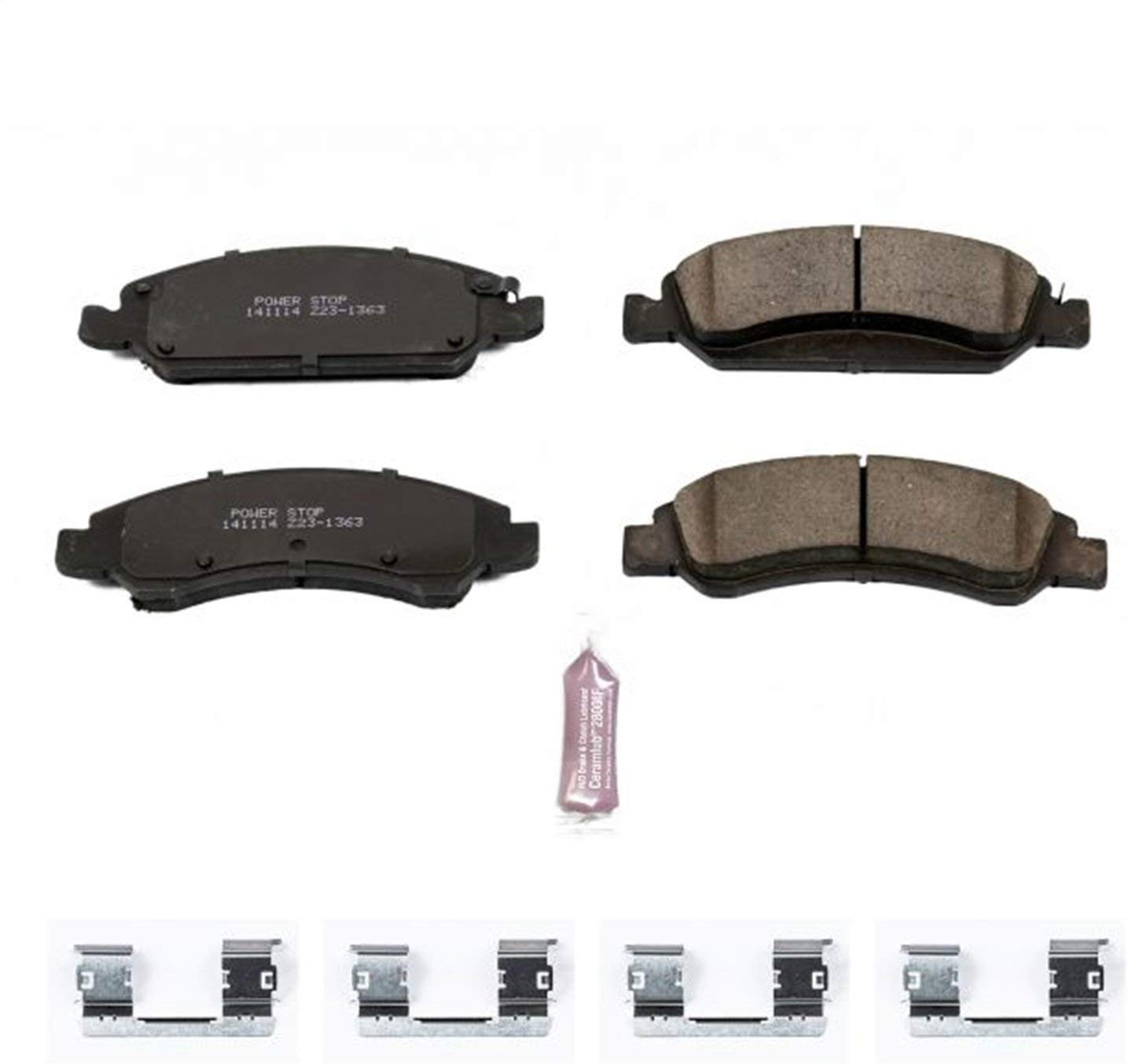 Power Stop Z23-1363, Z23 Evolution Sport Carbon-Fiber Ceramic Front Brake Pads