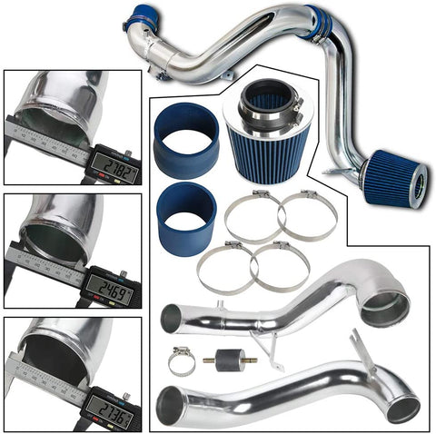 TUPARTS Perfect Performance Cold Air Intake System Kit with Lifetime Filter Compatible for 2012-2015 H-onda Civic