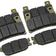 Yuanyuan 4X Brake Pads Fit for FIREBLADE CBR900 RR VTR 1000 SP-1 (SP45) CB1300 Gold/Gray