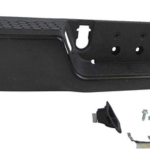 2009-2013 Dodge Pickup Ram 1500/2010-2013 Dodge Pickup Ram 2500 3500 Rear Bumper Powder Coating Black Assy (W/o Sensor Hole, W/o Dual Exhaust Cut-Outs) CH1103120