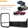 SCITOO Towing Mirrors fit for Dodge Ram High Perfitmance Exterior Accessories Mirrors fit 1998-2002 Ram 1500 Ram 2500 Ram 3500 with Power Controlling Heated Manual Flipping up and Telescoping