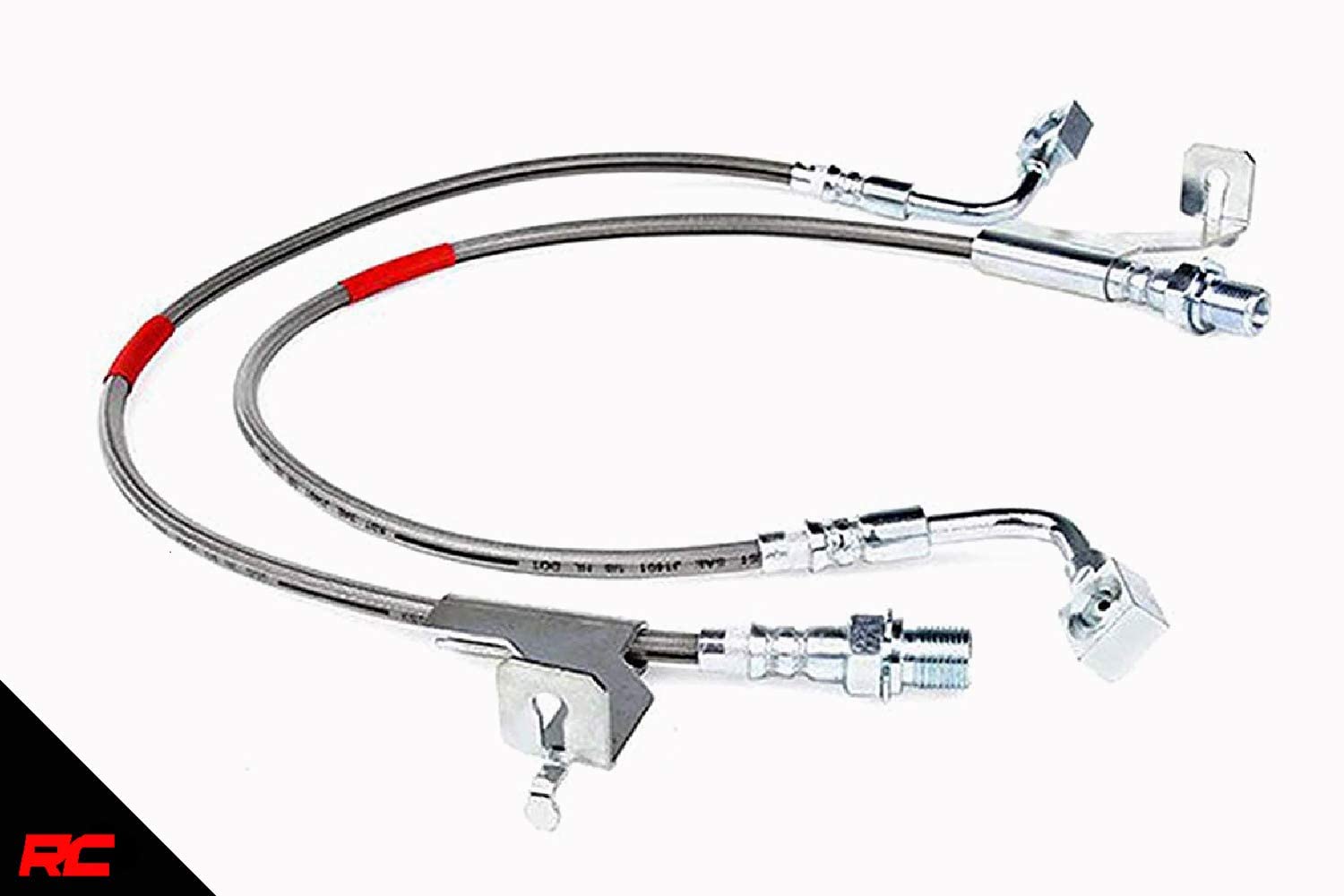 Rough Country 89360S Extended Stainless Steel Brake Lines | (fits) Front | 1987-1991 87-91 Chevy C/K Blazer Suburban GMC Jimmy | 4-6