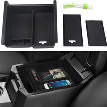 VANJING Center Console Organizer Insert Tray Compatible for 2010 2011 2012 2013 2014 2015 2016 2017 2018 2019 Toyota 4 Runner Accessories with USB Hole Center Armrest Storage Box with A Cleaner Brush