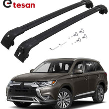 2 Pieces Cross Bars Fit for Mistsubishi Outlander 2016-2021 Black Cargo Baggage Luggage Roof Rack Crossbars