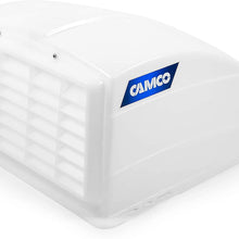 Camco RV Roof Vent Cover, Opens For Easy Cleaning, Aerodynamic Design, Easily Mounts to RV With Included Hardware - (White) (40431) (Standard White)