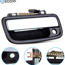 ECCPP Door Handles Exterior Outside Outer Front Driver Passenger Side for 1995-2004 Toyota Tacoma Chrome Black(2pcs)