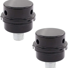 ApplianPar Air Compressor Intake Filter Noise Muffler Silencer 1/2 Inch PT 20mm Thread Metal Pack of 2