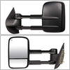 Right Side Black Power Heated Telescoping Rear View Side Towing Mirrors Replacement for Silverado Sierra GMT900 07-14