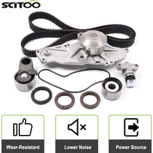 SCITOO Timing Belt Component Kit Water Pump J30A1 J35A Fits 1997-2002 Honda Acura 3.0 3.5L