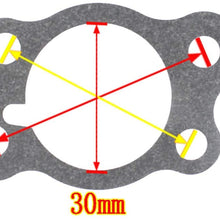 QAZAKY 6 Pcs Carburetor Gasket Replacement for EZGO Gas Golf Cart 295cc 350cc 4-Cycle Robin Engine Marathon Medalist TXT Freedom ST Sport ST350 MPT Workhorse 800 875 1200 Club Clays Car Shuttle Series