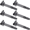 TUPARTS Pack of 6 Ignition Coils Fit for M-azda Tribute L-incoln Zephyr F-ord Escape/Fusion M-ercury Milan/Mariner 2006-2012 Replacement for OE: DG514