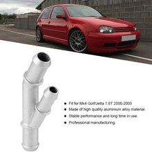 Suuonee Coolant Y-Flange, Cast Aluminum Coolant Pipe Adapter Y-Flange OE: 1J0121087E Fit for Mk4 Golf 1.8T 2000-2005