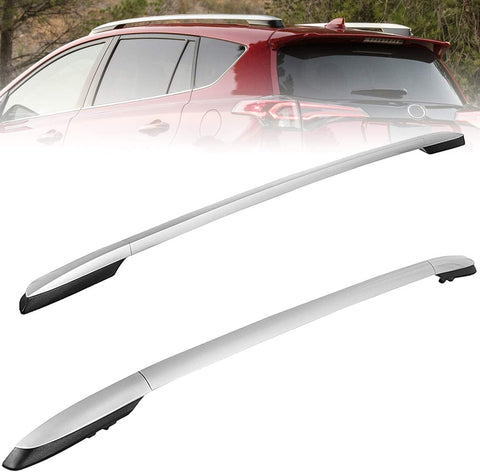 Tata.Meila Roof Rack Side Rails for Toyota RAV4 2013 2014 2015 2016 2017 2018 OEM Style Rooftop Luggage Carrier Silver