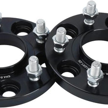 dynofit 15mm 5x4.5 Wheel Spacers for 300ZX 350Z 370Z Altima Leopard G35 G37 FX35 S14 and More, 2Pcs 5x114.3 Hubcentric Forged Wheels Spacer 66.1mm Hub Bore M12x1.25 for 5 Lug Rims